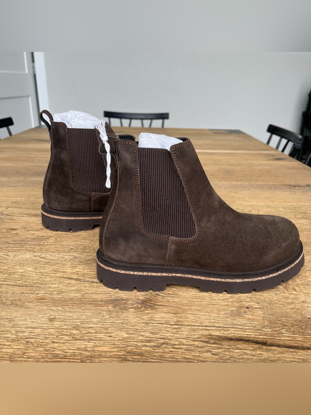 Size 8W / EU 39 Birkenstock Highwood Slip On Chelsea Boot in Mocha 1025758 - Picture 7 of 9